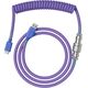Kabel USB Glorious PC Gaming Race USB-A - USB-C 1.36 m Fioletowy (GLO-CBL-COIL-NEBULA)