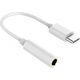 Adapter USB Platinet USB - Jack 3.5mm Biały  (PMMA9824)