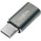 Adapter USB LogiLink USB-C - microUSB Srebrny  (AU0041)