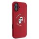 Original Case IPHONE 16 Karl Lagerfeld Hardcase Silicone Karl&Choupette Ring MagSafe (KLHMP16SSCMKCRHR) red 3666339318680