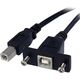 Kabel USB StarTech USB-B - 0.9 m Czarny (USBPNLBFBM3)
