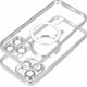 OEM Futerał ELECTRO MAG COVER kompatybilny z MagSafe do IPHONE 15 Pro Max srebrny