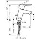 Bateria umywalkowa Hansgrohe Focus stojąca chrom (31730000)