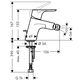 Bateria bidetowa Hansgrohe Focus stojąca chrom (31920000)