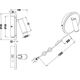 Kinkiet Trio kinkiet Jordani led 15 cm stal 200/550lm 3000K biały