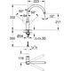 Bateria kuchenna Grohe Sink faucet GROHE QUICKFIX START LOOP, C-shaped spout, chrome, 31374001