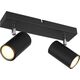 Lampa sufitowa Globo Sufitowa lampa reflektorowa Robby 57911-2B czarna chrom
