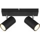 Lampa sufitowa Globo Sufitowa lampa reflektorowa Robby 57911-2B czarna chrom