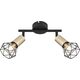 Lampa sufitowa Globo Sufitowa lampa Xara 54802S-2AB z regulacją czarna mosiądz