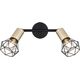 Lampa sufitowa Globo Sufitowa lampa Xara 54802S-2AB z regulacją czarna mosiądz