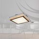 Lampa sufitowa Globo Sufitowa lampa drewniana Bruno 41764-24Q LED 24W eko