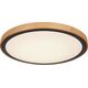 Lampa sufitowa Globo Lampa nasufitowa Bruno 41764-24 loftowa LED 24W drewniana