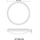 Lampa sufitowa Globo Lampa nasufitowa Bruno 41764-24 loftowa LED 24W drewniana