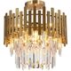 Lampa wisząca Milagro Sufitowa lampa glamour Aspen ML8810 Milagro kryształowa złota