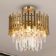 Lampa wisząca Milagro Sufitowa lampa glamour Aspen ML8810 Milagro kryształowa złota