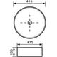 Umywalka Invena Keto 41,5cm (CE-14-001)