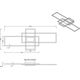 Lampa sufitowa Trio RL lampa sufitowa Irvine 105 cm led 60W stalowy antracyt