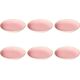 Novastyl ROSE&TULIPANI CONCERTO FUSE ROSA Zestaw 6 talerzy do zupy 21 cm