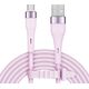 Kabel USB Kruger&Matz USB-A - microUSB 1 m Różowy (KM1270-1P)