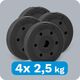 Rebel Zestaw obciążeń bitumicznych 4x2.5kg, otwór 31mm,  REBEL ACTIVE