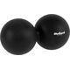 Rebel Duoball podwójna piłka do masażu 6.2cm, kolor czarny, materiał silikon, REBEL ACTIVE
