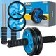Rebel Kółko podwójne, roller do ćwiczeń mięśni brzucha AB Wheel AB-2 , REBEL ACTIVE