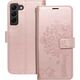 ForCell Kabura Forcell MEZZO Book do SAMSUNG A13 5G drzewo złoty róż