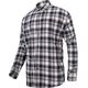 Lahti Pro Koszula flanelowa bawełniana szaro-czarna w kratę rozmiar S (L4180401)