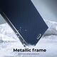 OEM Kabura LUNA Book Carbon do IPHONE 15 niebieski