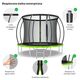 Trampolina ogrodowa Zipro Jump Pro Premium z siatką wewnętrzną 8FT 252cm