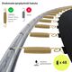 Trampolina ogrodowa Zipro Jump Pro Premium z siatką wewnętrzną 8FT 252cm