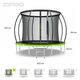 Trampolina ogrodowa Zipro Jump Pro Premium z siatką wewnętrzną 8FT 252cm