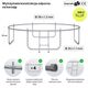 Trampolina ogrodowa Zipro Jump Pro Premium z siatką wewnętrzną 10FT 312cm