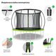 Trampolina ogrodowa Zipro Jump Pro Premium z siatką wewnętrzną 10FT 312cm