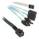 SilverStone SFF 8643 - SATA x4, 0.5m, Niebieski (SST-CPS05)