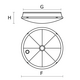 Lampa sufitowa PXF Lighting Modena Mini 1x18W LED (PX3004071)