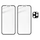 Bizon Glass Edge CF tempered glass - [2 PACK] + lens protection Apple iPhone 11 Pro Max black