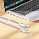 Tech-Protect Ultraboost Lite USB-C / USB-C Cable PD60W/3A 100cm Mauve