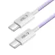 Tech-Protect Ultraboost Lite USB-C / USB-C Cable PD60W/3A 100cm Mauve