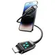 USAMS US-SJ743 cable USB-C / Lightning 30W 1.2m Zinc Alloy Fast Charging Data Cable Meteor Series