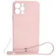 Bizon Case Silicone Magnetic Apple iPhone 12 Pro light pink