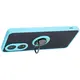 Bizon Case Hybrid Ring Oppo A58 4G smoky with a light blue frame