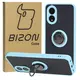Bizon Case Hybrid Ring Oppo A38 4G smoky with a light blue frame