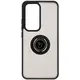 Bizon Case Hybrid Ring Oppo Reno 12 smoky with a black frame