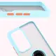 Bizon Case Hybrid Ring Oppo Reno 12 smoky with a light blue frame