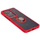 Bizon Case Hybrid Ring Oppo Reno11 F 5G smoky with a red frame