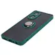 Bizon Case Hybrid Ring Oppo A58 4G smoky with a dark green frame