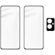 BIZON Edge 2x screen glass + camera glass Oppo Reno11 F 5G