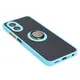 Bizon Case Hybrid Ring Oppo A38 4G smoky with a light blue frame