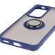 Bizon Case Hybrid Ring Oppo Reno 12 smoky with a navy blue frame
